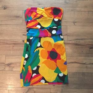 Diane Von Furstenburg Mini Strapless Dress